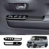 RHD ABS black For Honda N-BOX/N-BOX  2024 2025 door handle window switch trument One button start steering wheel cover