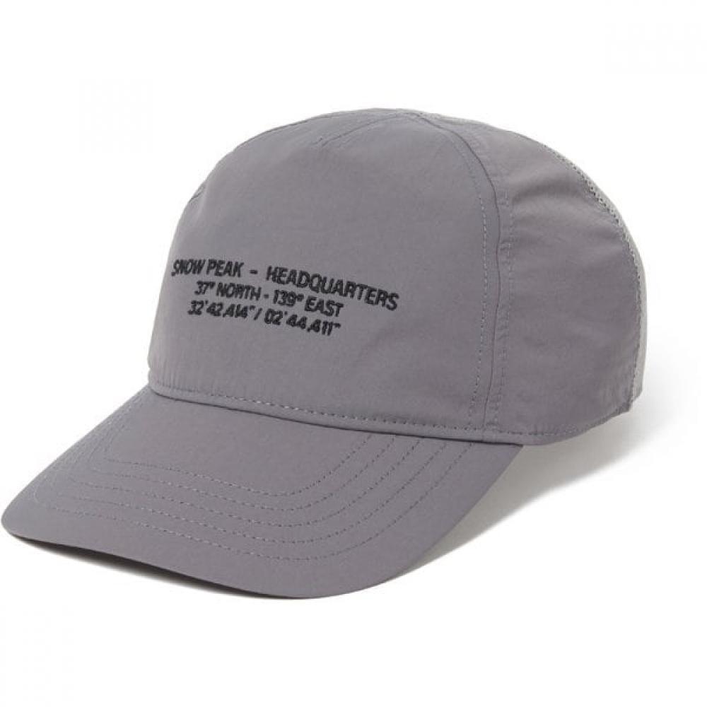 Snow Peak Hq Topographic Trucker Cap Cap Grey Size 1 Ch 26su008