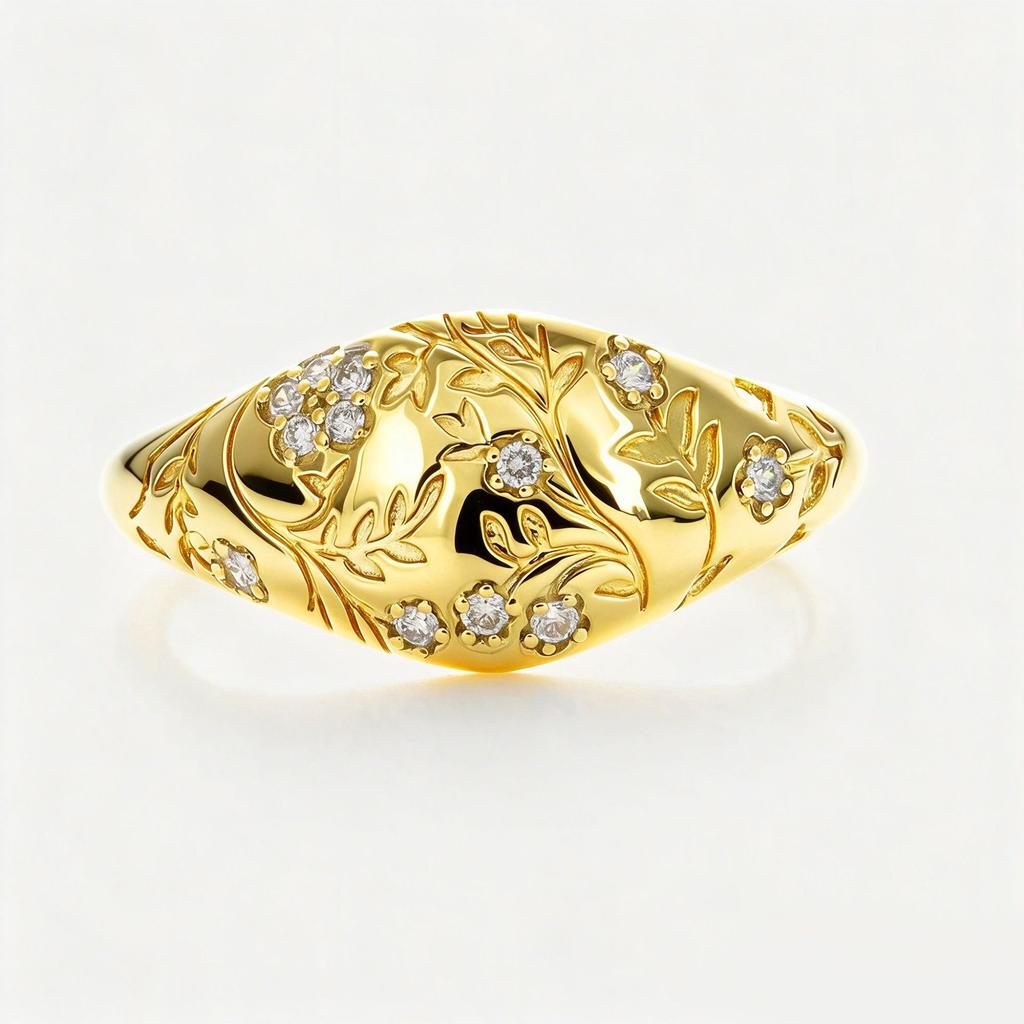 Retro Fujiman Flower Diamond Fashion Ladies Ring-Birthday Gift