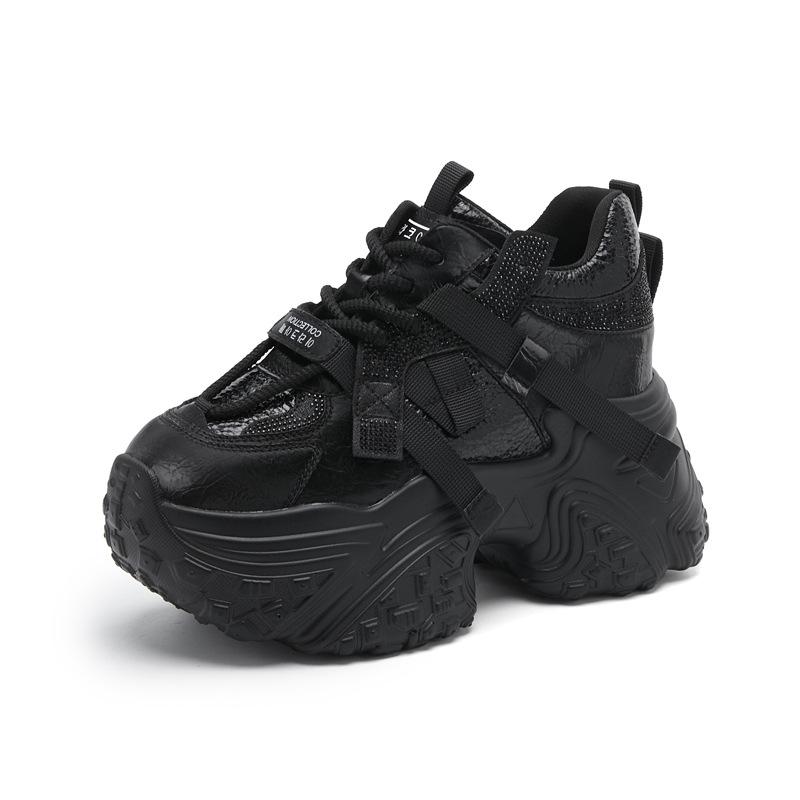 8623 Heightened Platform Internet Celebrity Popular Dad Shoes Women 2025 Autumn New Versatile Sports Casual Shoes