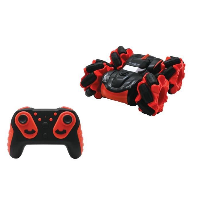 LEXIBOOK CROSSLANDER SLIDE - All-terrain Remote-controlled Car with 360° Rotation Double-sided and Light Effect