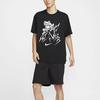 Nike Sb Abstract Print Design Comfortable Loose Fit Crew Neck Short Sleeve T-Shirt Men Tops Black FZ5286-010