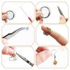 22 Pcs Zippered Oxford Bag Jewelry Making Tool Kit Pearls Making Kit  Leather Handicrafts