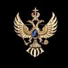 Retro Double-headed Eagle Russian National Emblem Brooches Antique Gold Color Crystal Badge Lapel Pin Women Men Clothes Suit Jewelry Clips