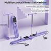 Multifunctional Ski Trainer, Home Abdominal Glutes Workout Machine, Removable Handrail Sliding Plate for Full Body Exercise