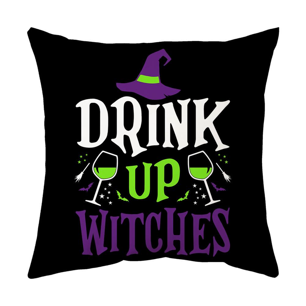 Halloween Pillow, Sofa Pillow Case, Printed Holiday Decoration Scene, Party Ghost Festival Decoration