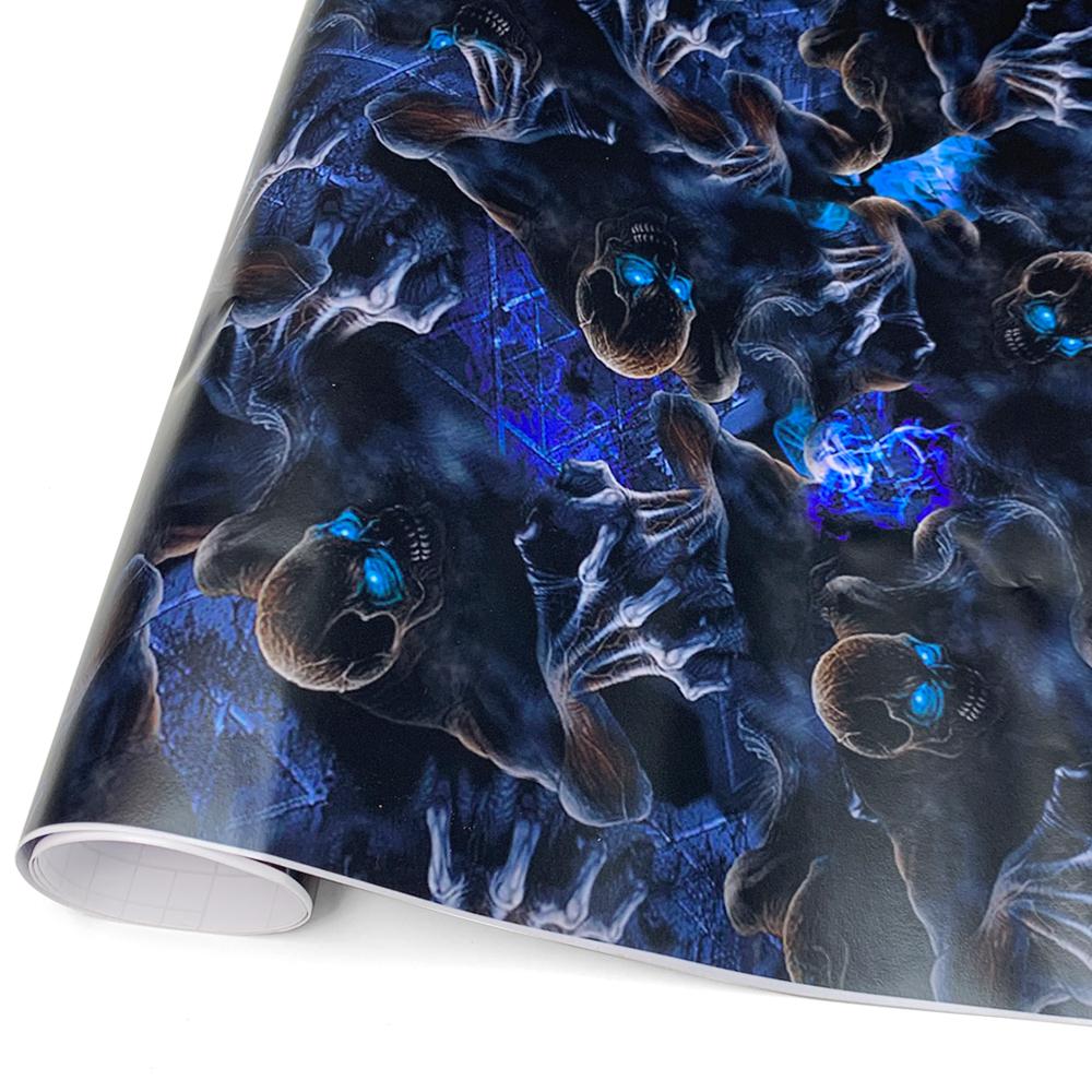 

Car Stickers Blue Skull Sticker Car Sticker Vinyl Graffiti Wrap Air Release Decal for Computer Scooter Car Motorcycle Protection 10cmx150cm синий