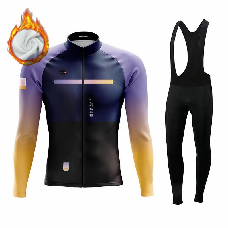 2026 Winter Fleece Riding Suit Set Gobikful Spain Winter Thermal Fleece Jacket  Jersey Long Sleeve Ropa Ciclismo Hombre Bicycle Wear Bike Clothing
