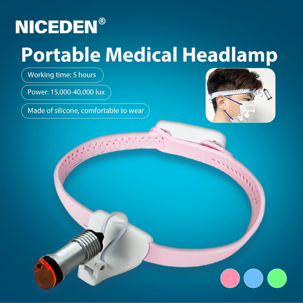 Medizinischer 5W LED Hochhelligkeits-Stirnscheinwerfer Chirurgisch Dental Tragbar Stirnlampe Kabellos für Zahnarzt HNO Arzt