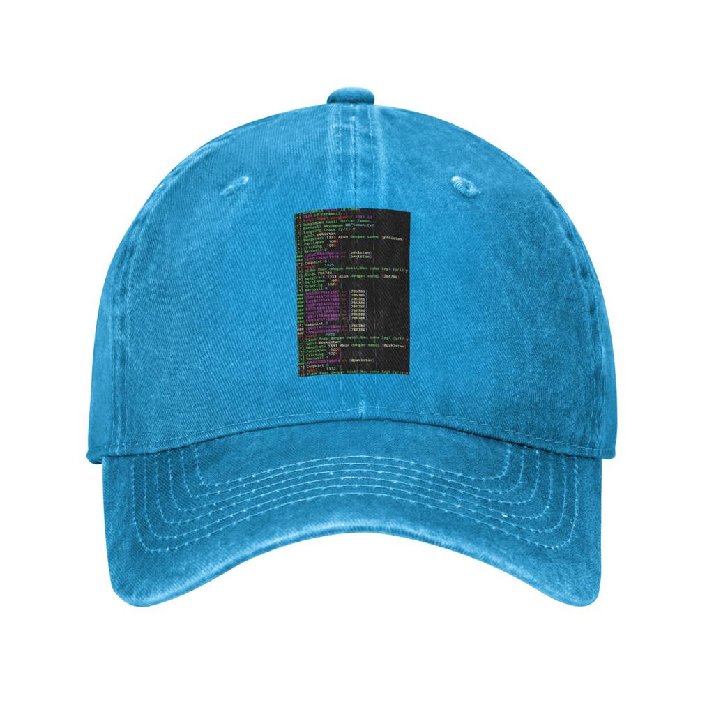Hacker Code Binary Code Geek Science Computer Denim Fabric Cap Casual Baseball Caps Adjustable Hat Summer Unisex Baseball Hats