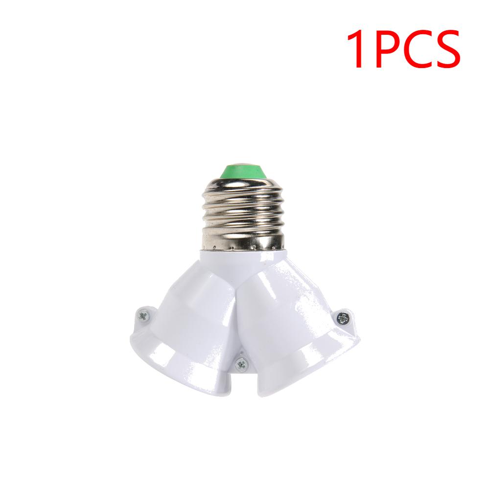 1-10PCS E27 Conversion Head Bulb Socket 2 in 1 lamp Holder Extender Distributor Converter Plug Light Base for LED Bulb Splitter