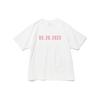 HUMAN MADE T-Shirts Unisex Pink Heart Crew Neck Moderate Straight Fit HM25TE0520
