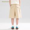 Mucmukn Kids' Lyocell Blend Pleated Cool-Feel Casual Shorts