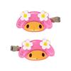Sanrio My Melody Bangs Clip ABS and Ages 484288 (Tokonatsu Vacation) & Steel, Right-Facing Left-Facing Set, 3+,