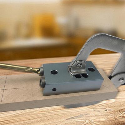Drill Jig For Straight Holes Stable Professional Metal Woodworking Tools Self Centering Dowel Jig For Wood Carpentry Furniture