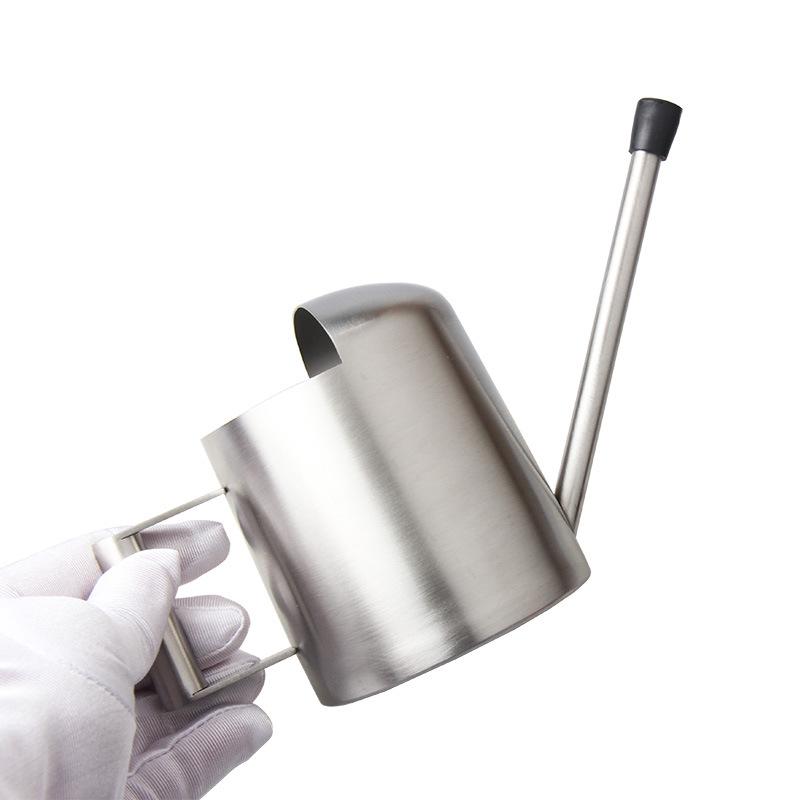 300ML Stainless Steel Watering Can with Long Spout for Plants and Succulents - Ideal for Kids and Mini Gardens