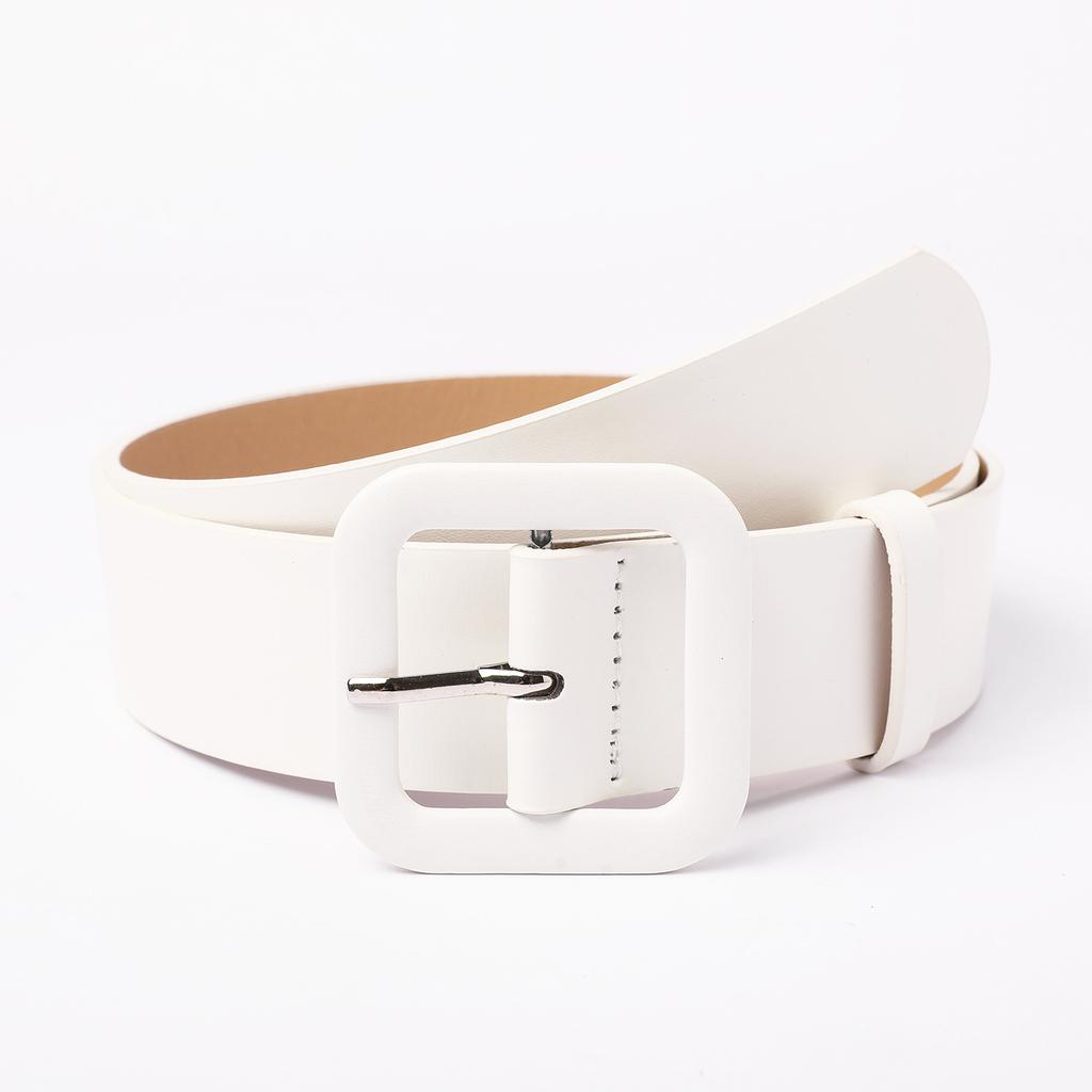 Gürtel für Damenkleid Schlichter Damenbreitgürtel PU-Ledergürtel Mode Luxus Designer Marken Gürtel Damen Schwarz Rosa Riemen