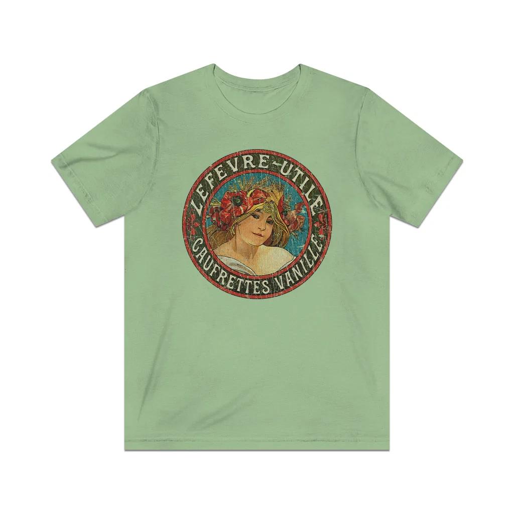 

Lefevre-Utile Gaufrettes Vanille 1895 Vintage Men s T shirt M