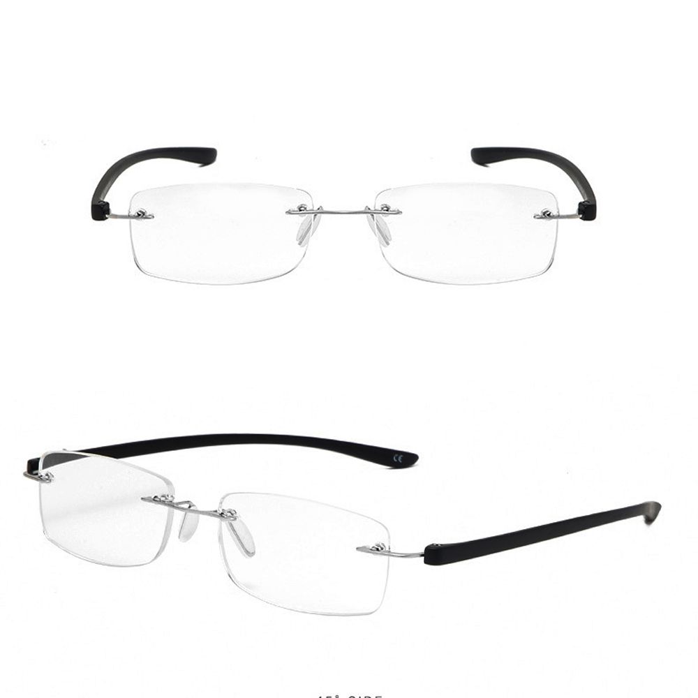 Computer Eyeglasses Presbyopia Eyeglasses Rimless Hyperopia Eyewear Anti Blue Light Reading Glasses