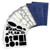 4 Pcs Adhesive Fabric Patches Waterproof Down Jackets Repair Patches for Skiing Hiking Winter Sleep Bags