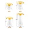 1Pcs Transparent Plastic Spice Jars With Plastic Cartoon Lid Airtight Spice Containers Empty Seasoning Jars For Spice Salt Sugar