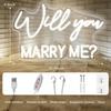Will You Marry Me Sign, Led Neon Marry Me Light Up Letters for Proposal Wedding Party Decor Valentines Day Girlfriend Engagement Bridal Shower