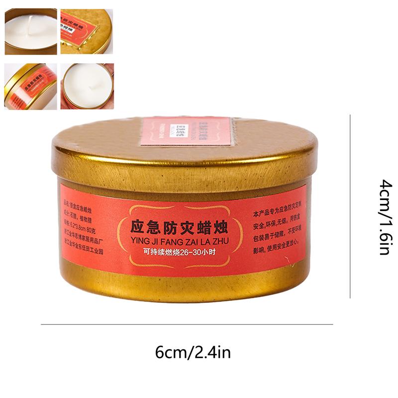 Windproof Candles 30 Hour Light Long Lasting Survival Candle Safe Emergency Disaster Candles Drop-proof For Home Camping Outdoor