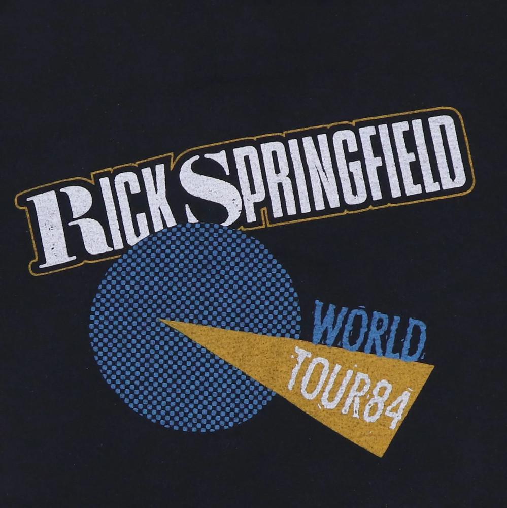 Rick Springfield Rock Black Full Mens Concert Shirt Adults Unisex T-Shirt S