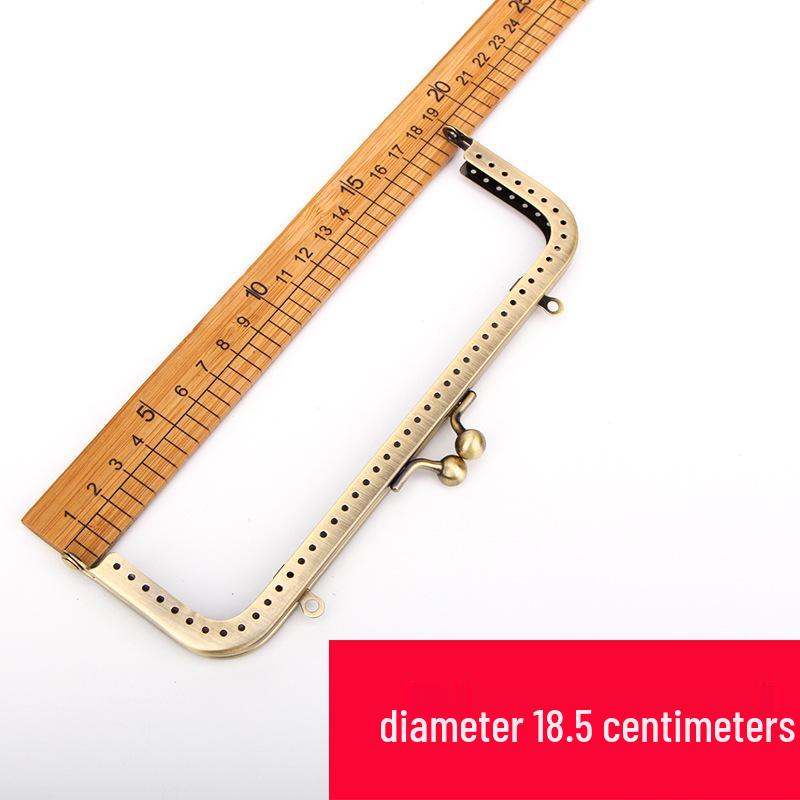 Silberne quadratische Schließe für handgefertigte Taschen - Mehrere Größen (6,5 – 20 cm)