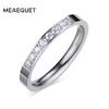 Cute 3mm Romantic Wedding Engagement Rings Women AAA+ CZ Stone Crystal Ring