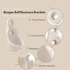 ABMH-Universal For Outdoor Sun Shades And Roller Blinds-Beige 8Pcs Bungee Ball Receiver Bracket Kits