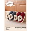 Unisex Winter Warm Closed Heel Thick Sole Non Slip Cotton Shoes For Indoor Outdoor Wear