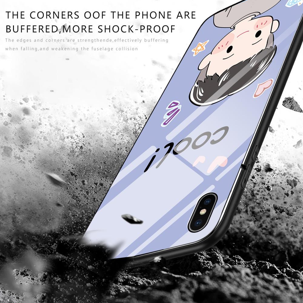 Tempered Glass Phone Case For Samsung A12 A16 A32 A53 S20FE S23 S25 Honor20 X6A 90Lite 9X Huawei Y9Prime2019 P30Lite Soft Edge Shockproof Smooth Shell