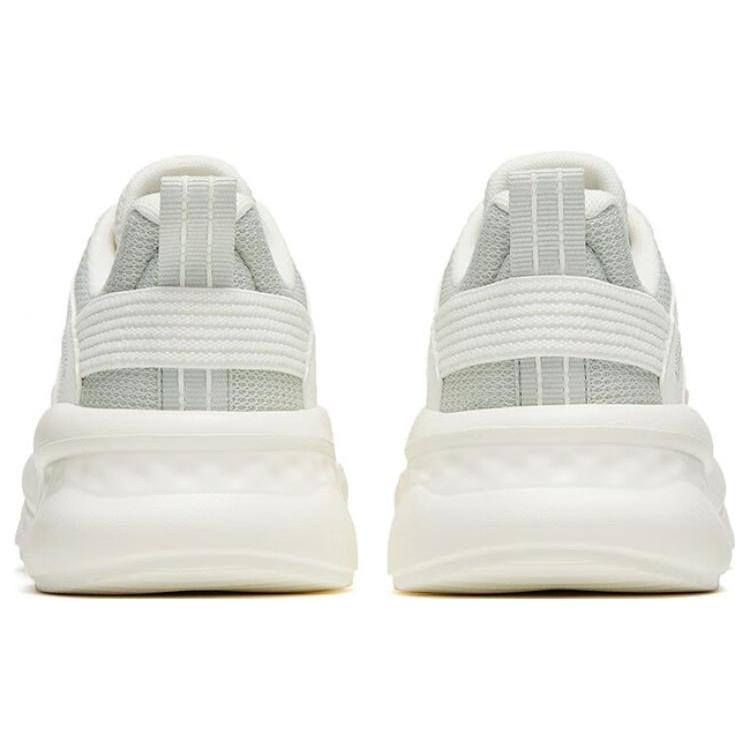 Anta Unrestrained Cushioning Slip Resistant Abrasion Resistant Low Top Sports Casual Shoes Women's White Gray Green 922328823-3