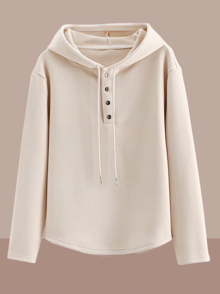 

Женский свитшот с капюшоном из немецкого бархата, осень 2025 — стильный короткий топ с длинными рукавами 3XL абрикосовый