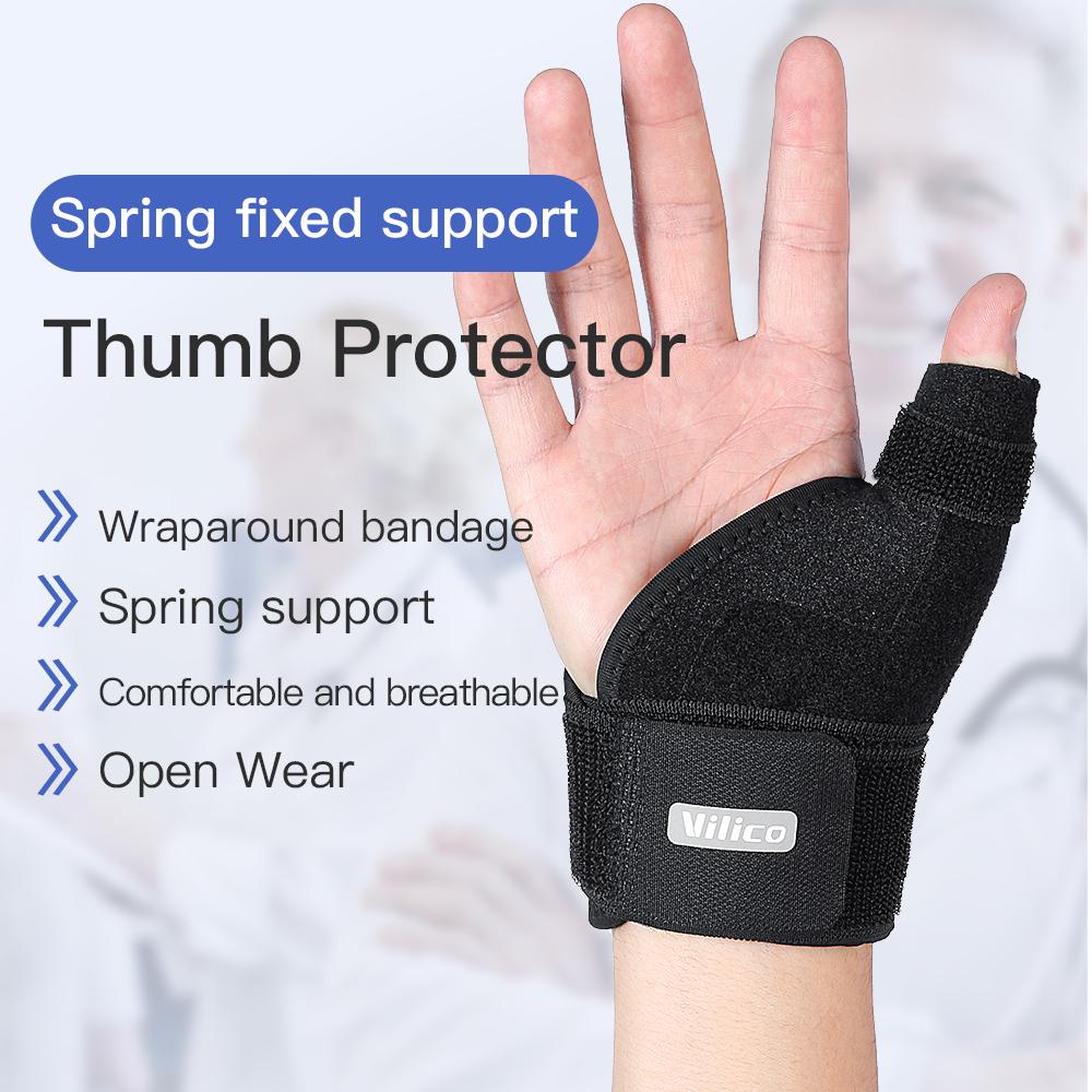 Vilico Thumb Brace Wrist Support Adjustable Thumb Splint for Tenosynovitis Arthritis Sprain Mouse Hand Mommy Hand Pain Rel 1