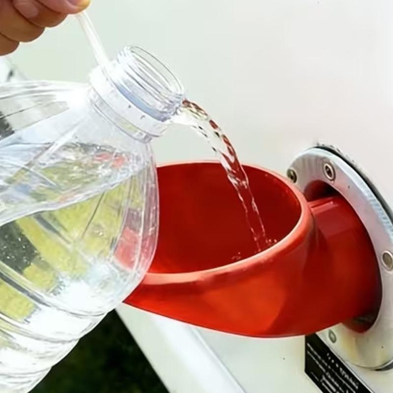 Plastic Freshwater Filling Funnel Manual Water Filling Tool For Campers Secure And Fast Liquid Transfer