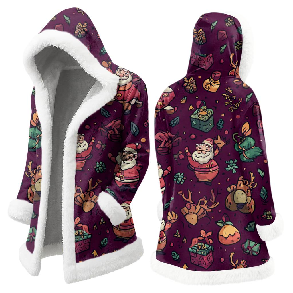 Pánská ležérní bunda s vánočním potiskem