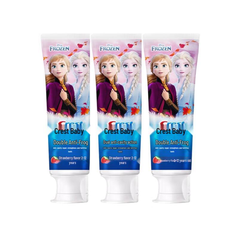 

Crest Kids Anti-Cavity Toothpaste, Frozen Strawberry (3x90g)