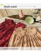 Koreanischer Stil Langarm Spitzen-Prinzessinnenkleid für Mädchen - Herbst 2026 Kollektion, Reine Baumwolle