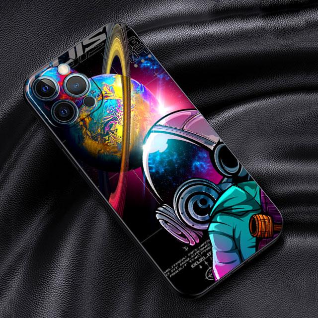 Soft Case For Apple iPhone 11 13 Pro Max 14 12 Mini 7 8 Plus X XS XR SE 2020 6 6S 5 5S Phone Cover Funda Cartoon Cool Astronaut