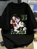 Black Plus Size Tshirt Dragon Ball Anime Print Men Women Summer Casual Parent Child Top Harajuku Style Y2K Street Fashion