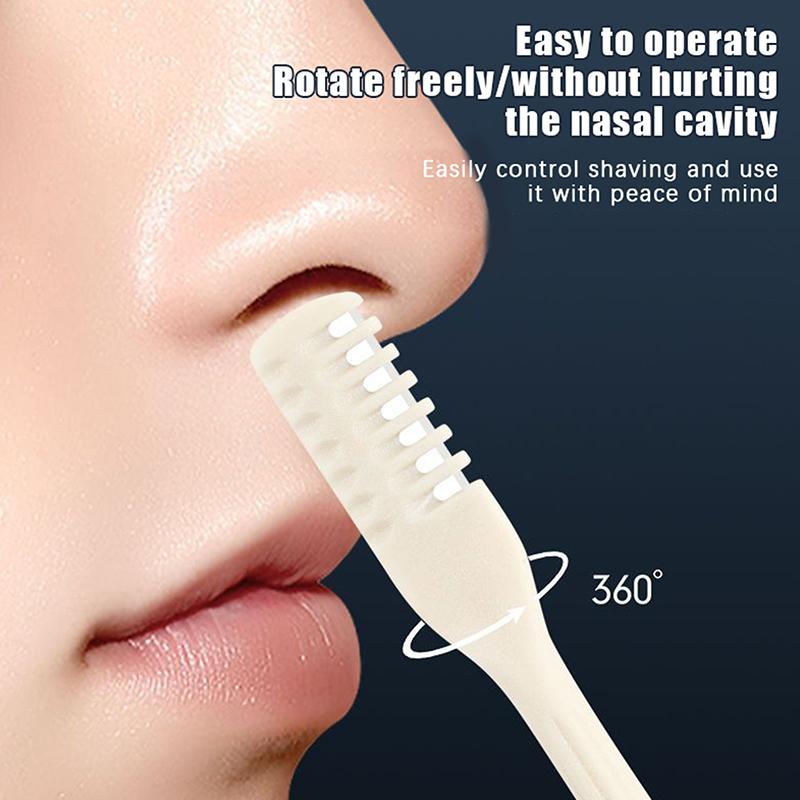 10Pcs Nose Hair Remover 360 Rotating Nasal Clippers Nose Hair Trimmer For Women Men Manual Double Sided Bladenose Hair Trimme