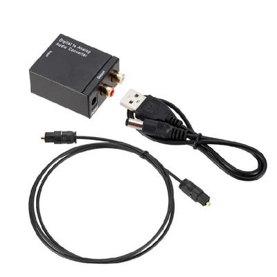 Convertidor de Audio Digital a Analógico Convertidor de Señal Convertidor Óptico Toslink