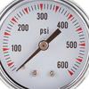 Y50 Hydraulic Pressure Gauge Multi-purpose Precise 1/4NPT 600PSI Bottom Entry Hard Oil Air Water Pressure Gauge for Air Tank