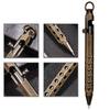 Portable Brass Pen Retro Bolt Action Ballpoint Pen Medium Point 1.0mm Smooth Writing Signature Pen