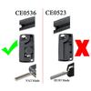 CE0536 Replacement Car Key Fob Shell for Peugeot 207 307 407 308 for Citroen C2 C3 C4 C5 Berlingo, 3 Buttons Flip Case with Uncut VA2 Blade
