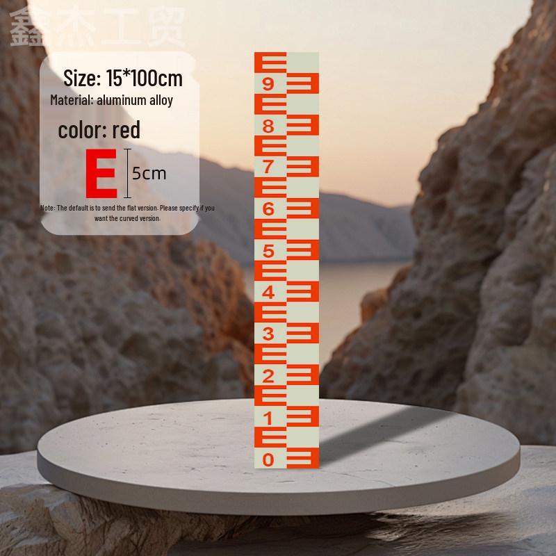 Stainless Steel & Aluminum Water Depth Measuring Ruler