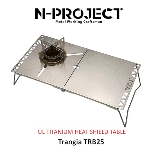N-project Titanium Heat-Shielding Table, Foldable - Compatible with Stormbreaker SOD-374/372 and Fusion Trek SOD331/330 - UL TITANIUM TABLE [Made in J