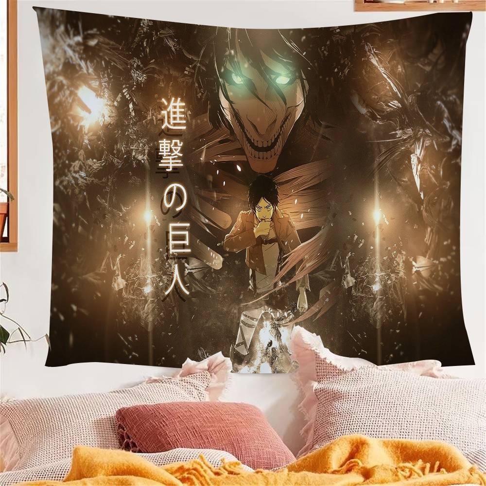 Eren Yeager Freedom Manga Colorful Tapestry Wall Hanging Wall Hanging Bohemian Wall Tapestries Mandala Wall Hanging Sheets